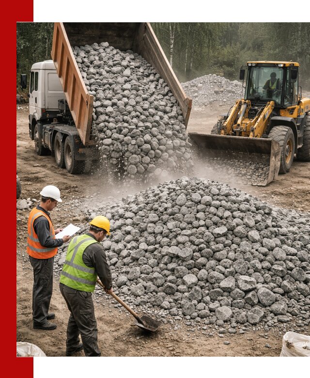 Гранитный щебень фракция 70-150 доставка в Пугачёве