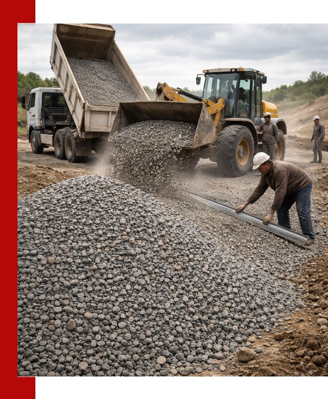 Гравийный щебень фракция 5-20 с доставкой в Пугачёве