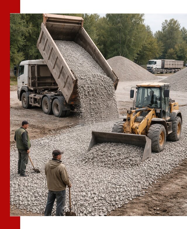 Купить гравийный щебень фракция 20-40 в Пугачёве с доставкой