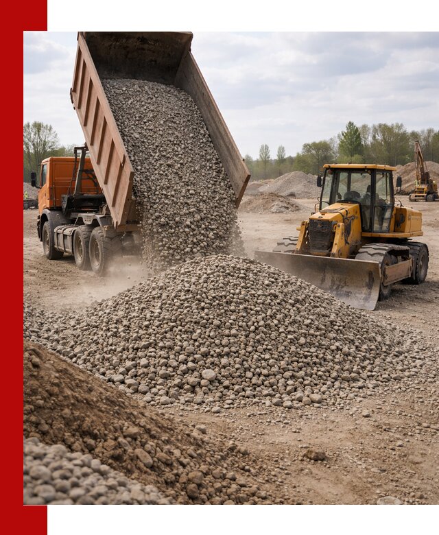 Доставка гравийного щебня фракции 40-70 в Пугачёве