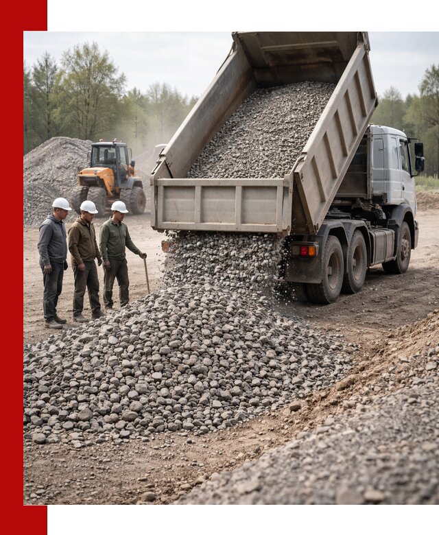 Доставка гравийного щебня фракции 70-120 в Пугачёве