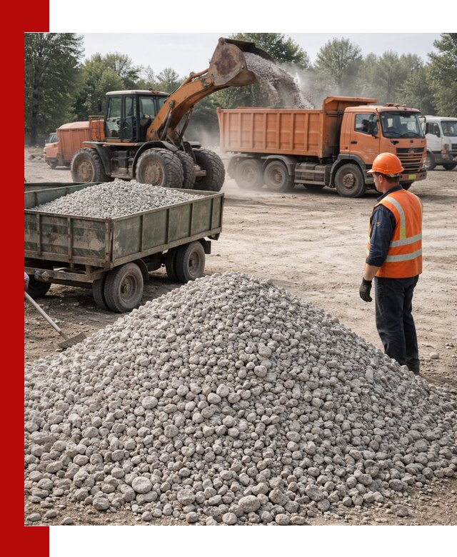 Доставка известнякового щебня фракция 20–40 в Пугачёве