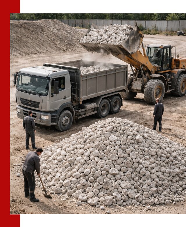 Известняковый щебень фракция 70–150 с доставкой в Пугачёве