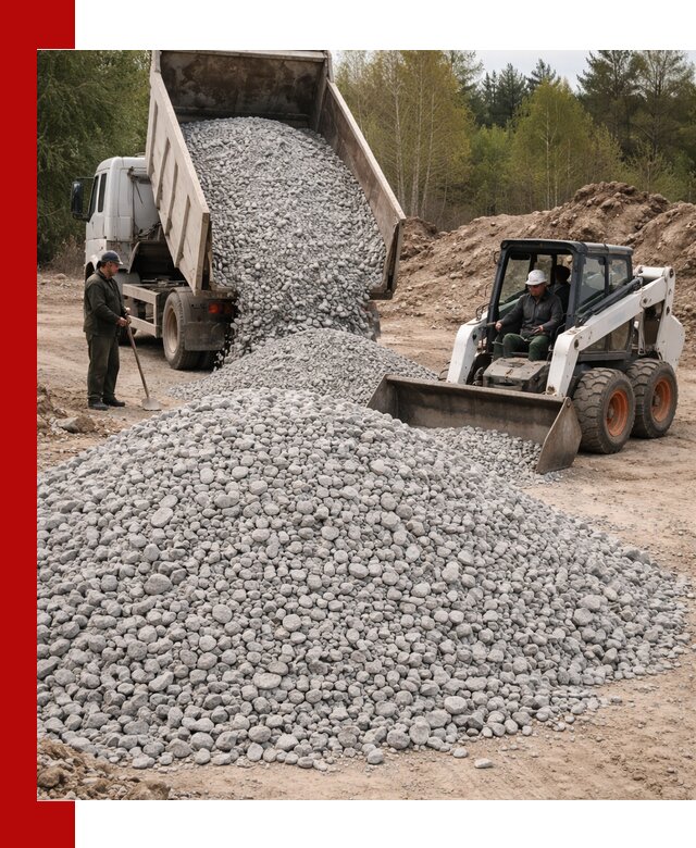 Доставка доломитового щебня в Пугачёве напрямую от карьера
