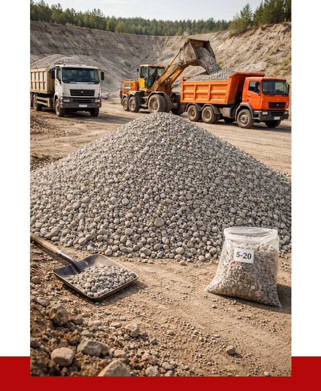 Доломитовый щебень фр. 5-20 в Пугачёве от 4267 р. | ПРОНЕРУДПгч