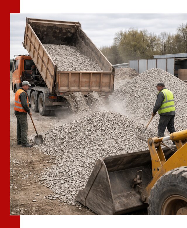 Доломитовый щебень фракции 5-20 с доставкой в Пугачёве