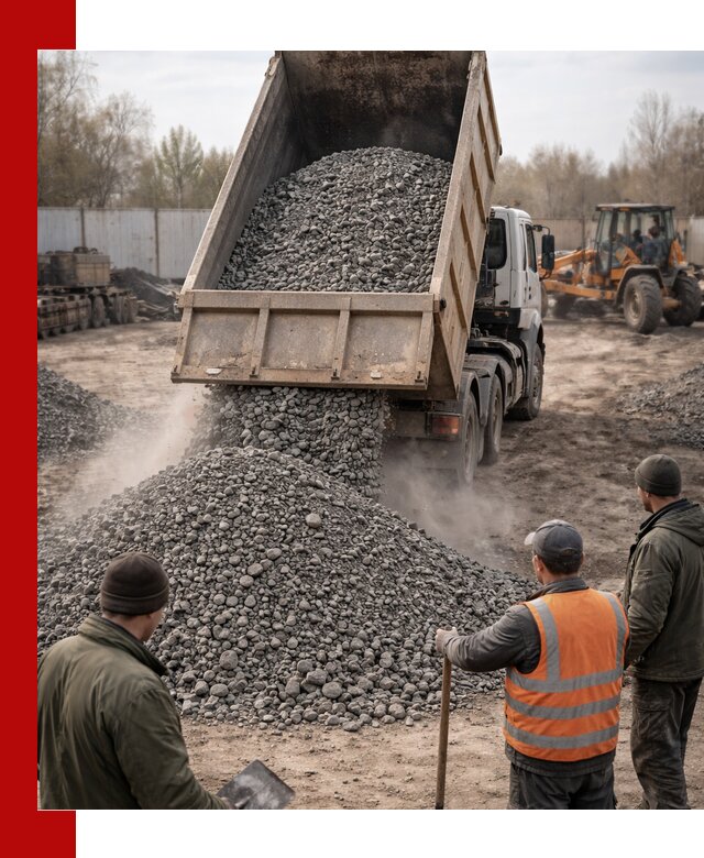 Доставка шлакового щебня в удобные сроки по выгодной цене в Пугачёве