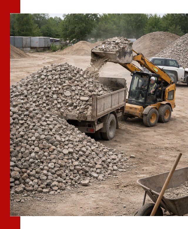 Доставка вторичного щебня в Пугачёве для строительных работ