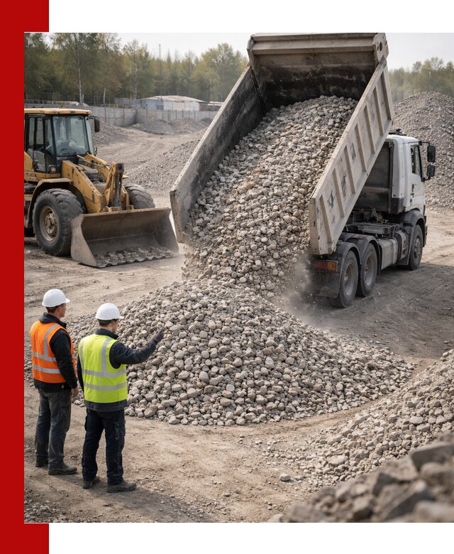 Вторичный щебень фракция 40–70 доставка в Пугачёве