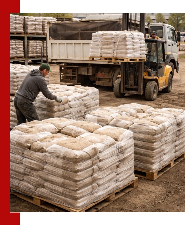 Карьерный песок в мешках с доставкой в Пугачёве