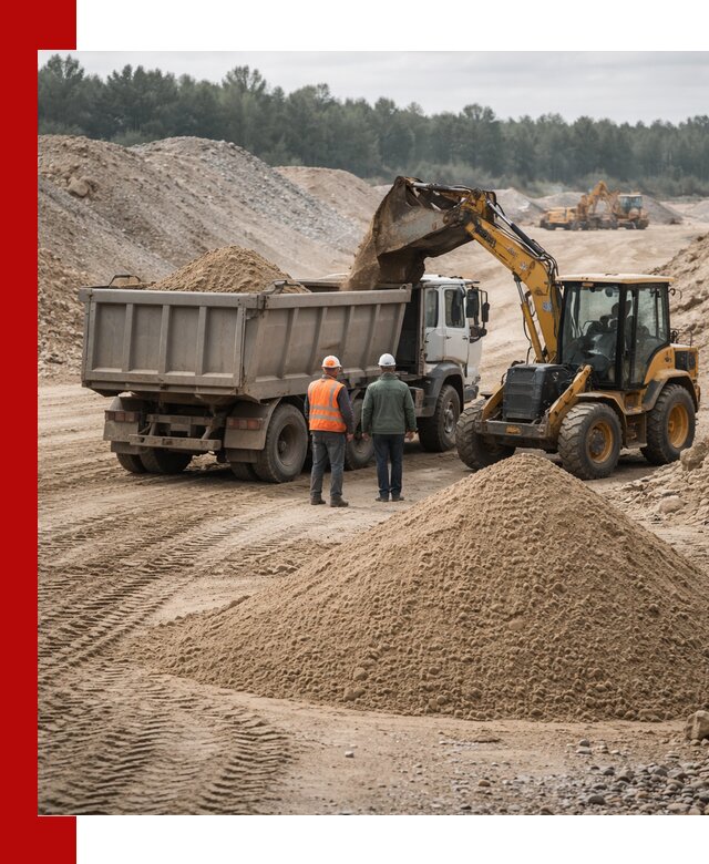 Карьерный среднезернистый песок с доставкой в Пугачёве