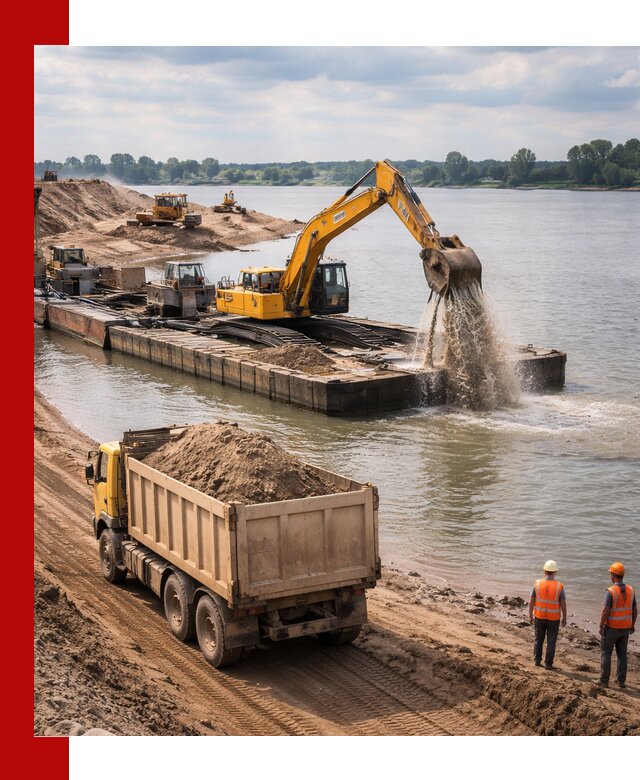 Намывной песок с доставкой в Пугачёве оптом и в розницу