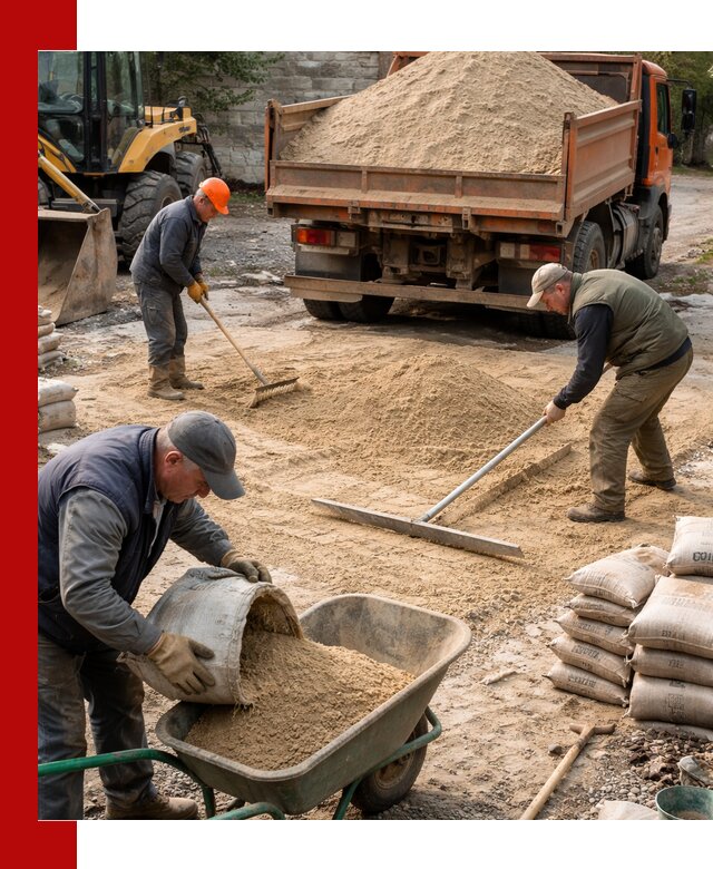 Поставка песка для стяжки в Пугачёве с быстрой доставкой