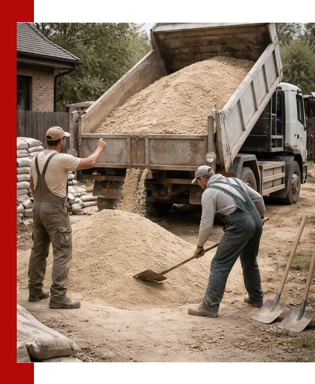 Песок для штукатурки с доставкой в Пугачёве качественный и чистый