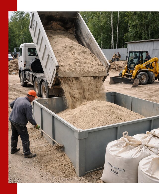 Кварцевый песок для фильтра в Пугачёве — доставка и качество