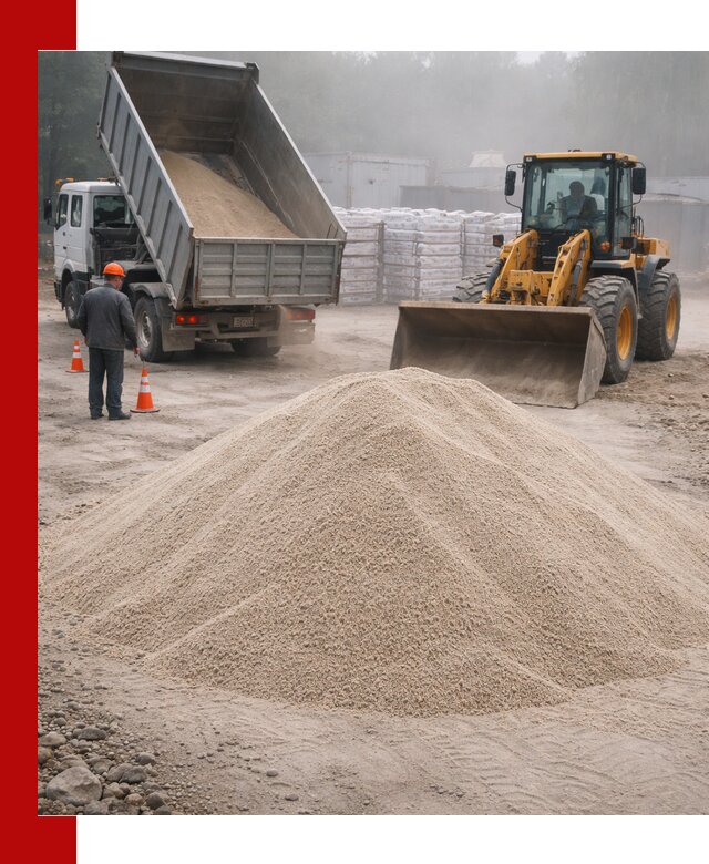 Кварцевый песок фракция 0–8 для стройработ в Пугачёве