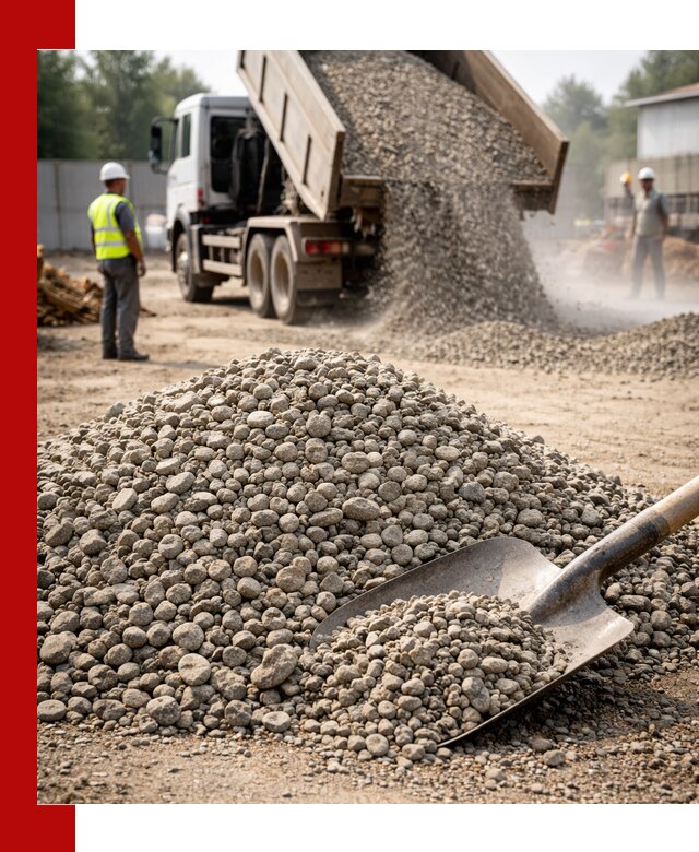 Доставка гравия фракции 20-40 в Пугачёве с самосвалами