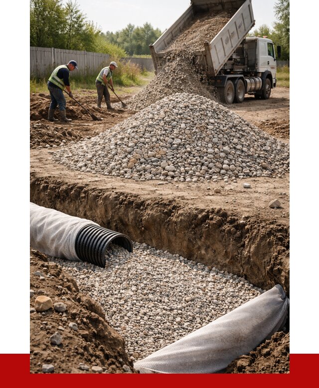 Гравий для дренажа в Пугачёве от 2235 р., доставка ПРОНЕРУДПгч