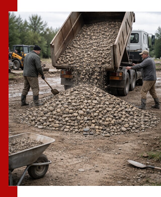 Доставка гальки речной оптом и в розницу в Пугачёве