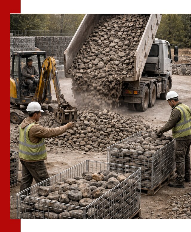 Камень для габионов фракция 100–201 в Пугачёве