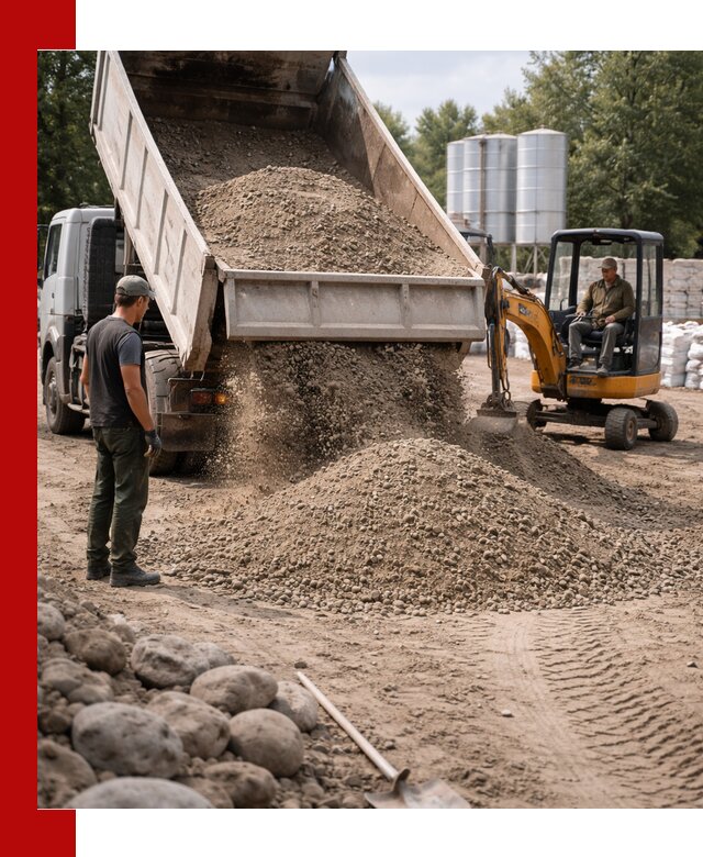 Доставка ПГС С3 в Пугачёве самосвалами и миксерами