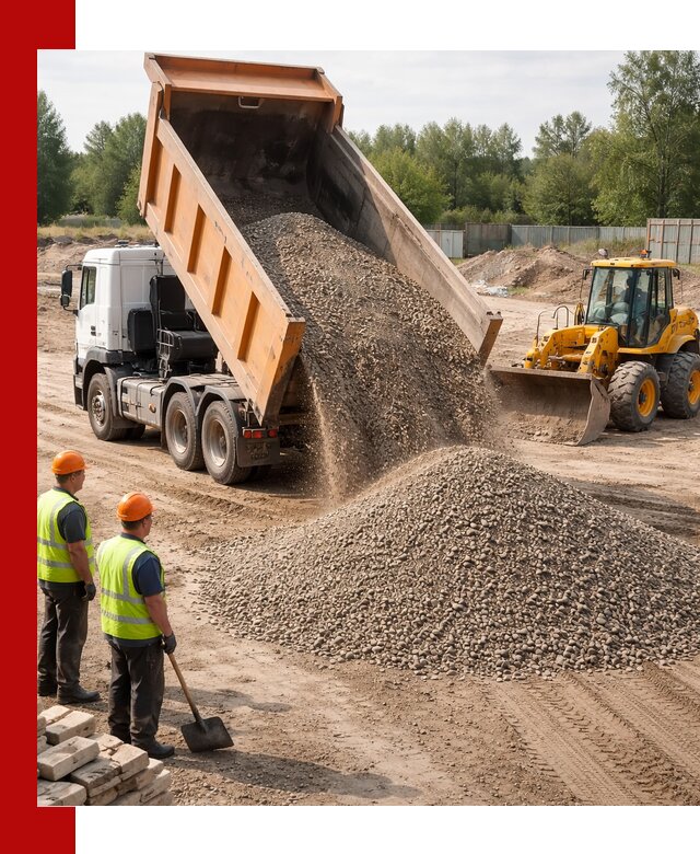 Доставка щебёночно-песчаной смеси ЩПС С7 в Пугачёве