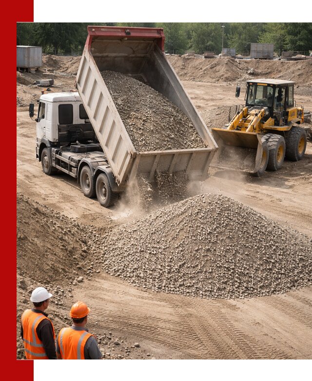 Щебень с песком (ЩГПС С2) с доставкой в Пугачёве