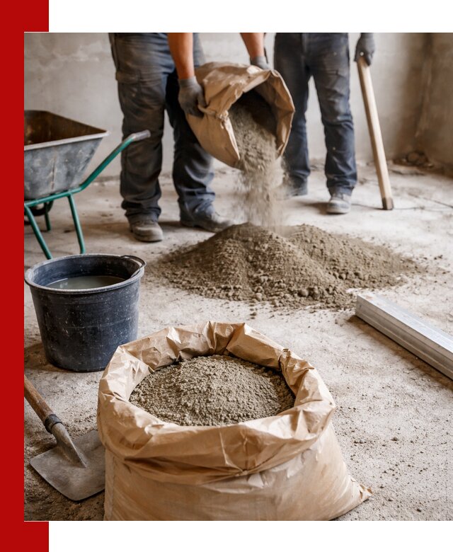 Доставка сухой смеси для стяжки в Пугачёве