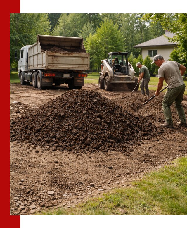 Доставка и укладка грунта для газона в Пугачёве