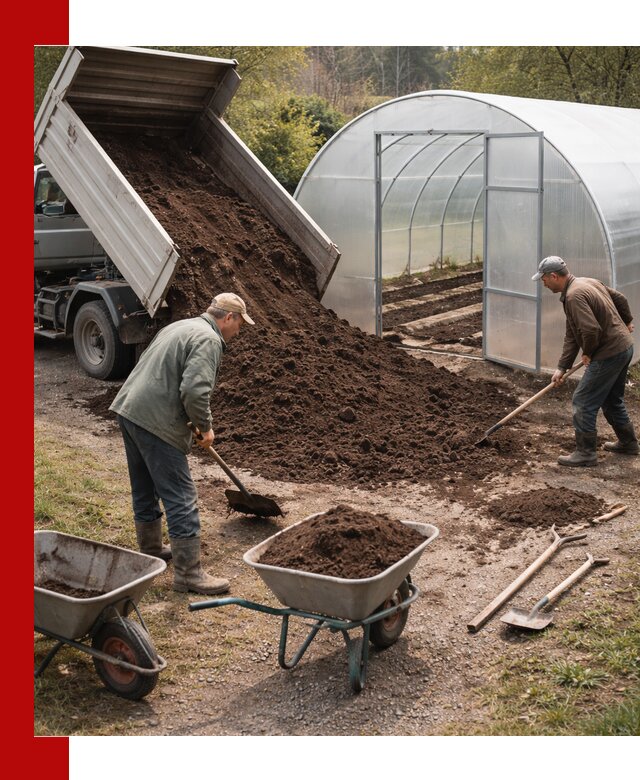 Грунт для теплицы с доставкой в Пугачёве — плодородный субстрат под растения