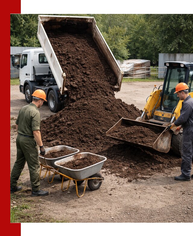 Доставка торфо-земляной смеси в Пугачёве для огорода и ландшафта