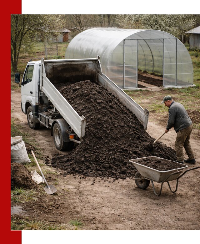 Чернозем для теплицы с доставкой в Пугачёве