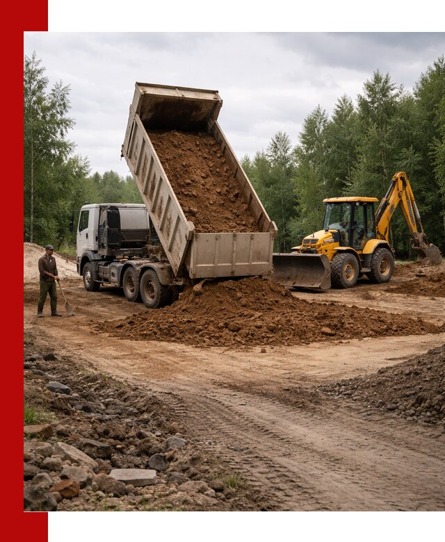 Доставка суглинка самосвалами в Пугачёве подсыпка и планировка