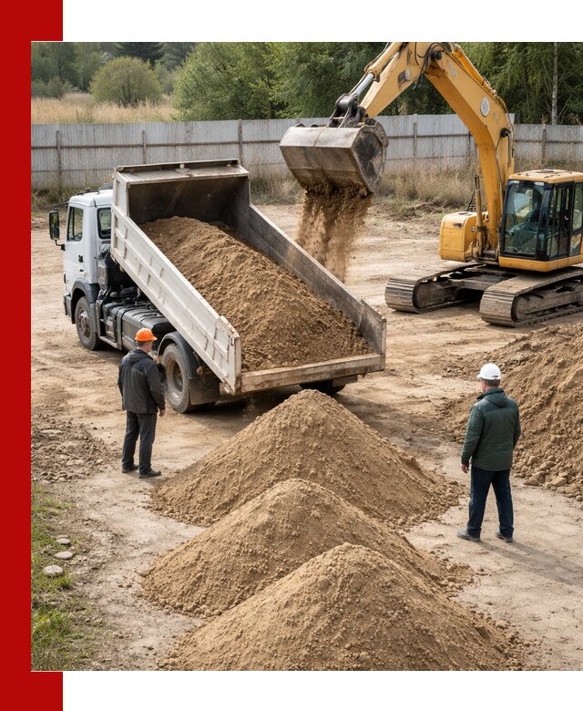 Доставка супеси вагонными и автопартиями в Пугачёве