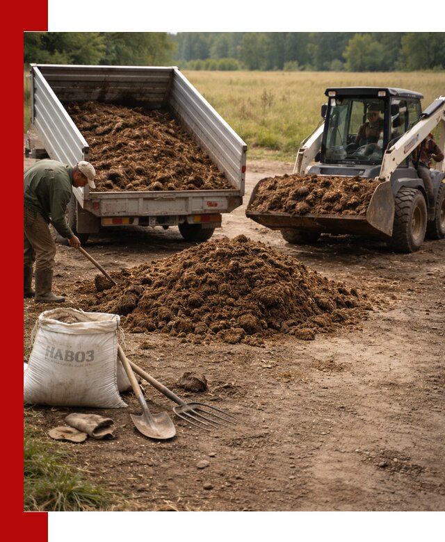 Доставка конского навоза в Пугачёве с разгрузкой и доставкой на объект