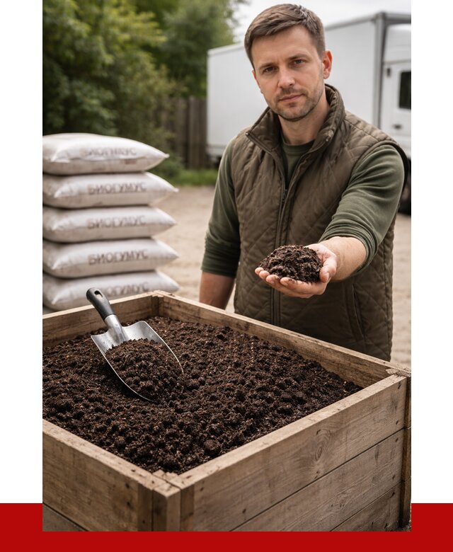 Купить биогумус в Пугачёве с доставкой от 8636 р. за куб | ПРОНЕРУДПгч