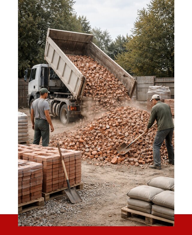 Бой кирпича в Пугачёве с доставкой от 4267 руб/куб | ПРОНЕРУДПгч