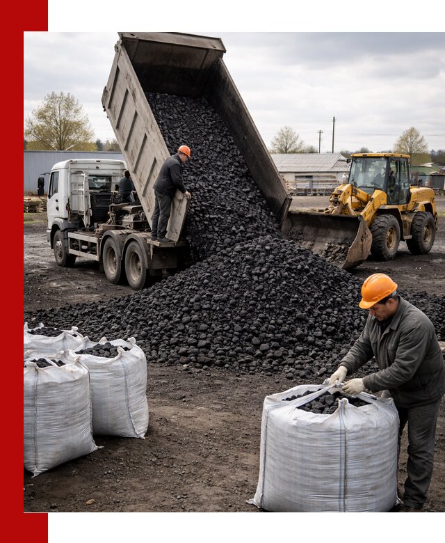 Доставка каменного угля в Пугачёве оптом и в розницу