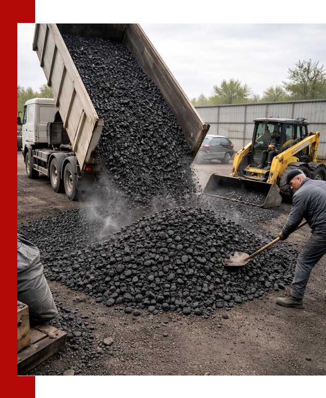 Доставка угля орех в Пугачёве оптом и в розницу