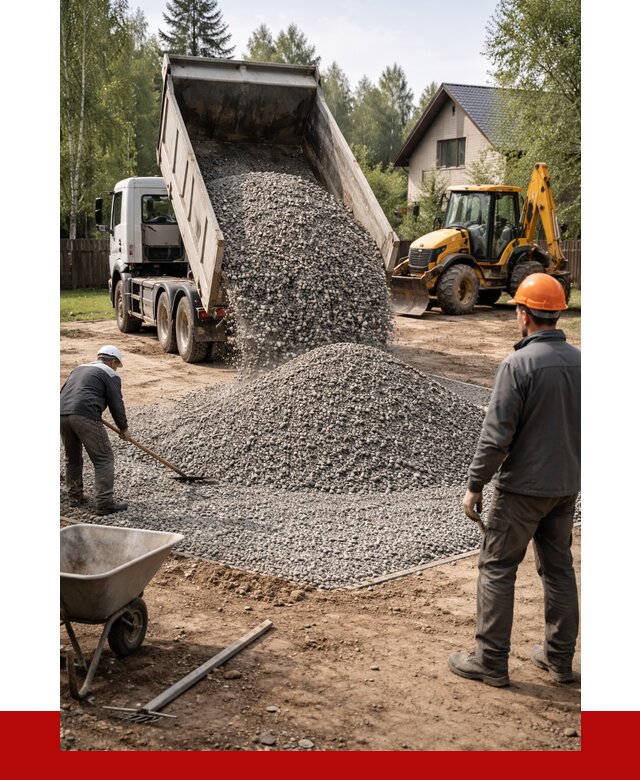 Отсыпка участка щебнем в Пугачёве от 6604 р. ПРОНЕРУДПгч