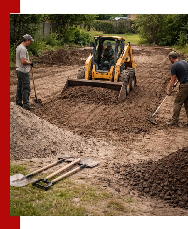 Планировка участка грунтом с вывозом и доставкой в Пугачёве